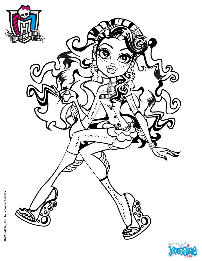 Coloriage De Monster High Lagoona Blue