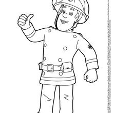 Coloriage Imprimer Sam Le Pompier