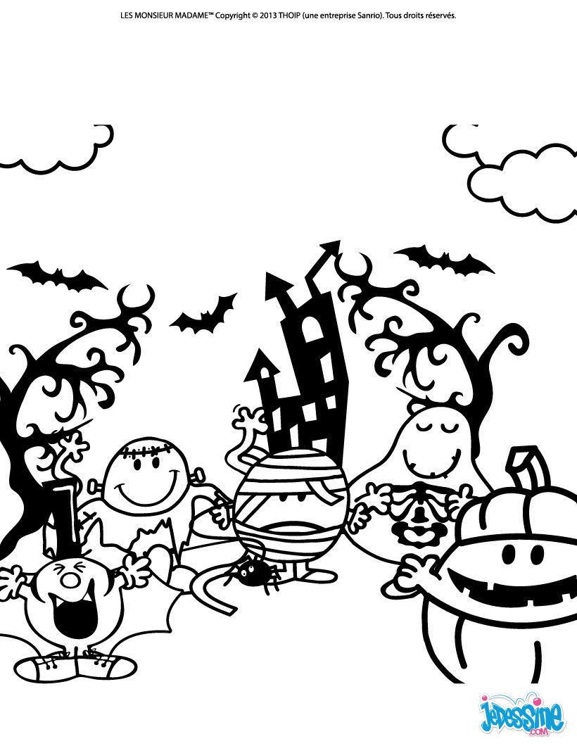 Coloriages bonne fªte de halloween fr hellokids Coloriage Bonne Fªte de Halloween