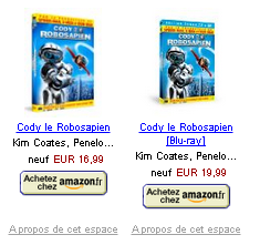 Achetez le dvd Cody le robosapien sur Amazon