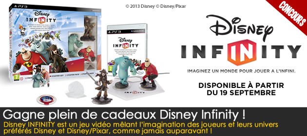 Gagne plein de cadeaux pour la sortie de Disney Infinity !