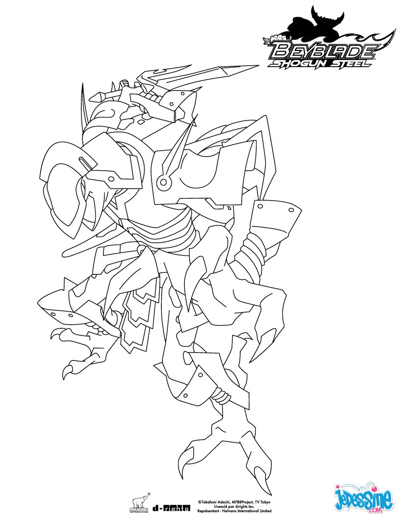 Coloriage Beyblade Shogun Steel