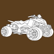 Quad Coloriage A Imprimer