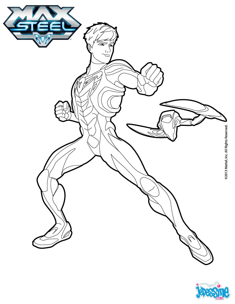 Coloriages max steel à colorier