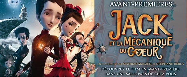 Avant-premières de Jack et la Mécanique du Coeur le 29 décembre