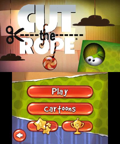 La célèbre application Cut The Rope arrive sur Nintendo 3DS !