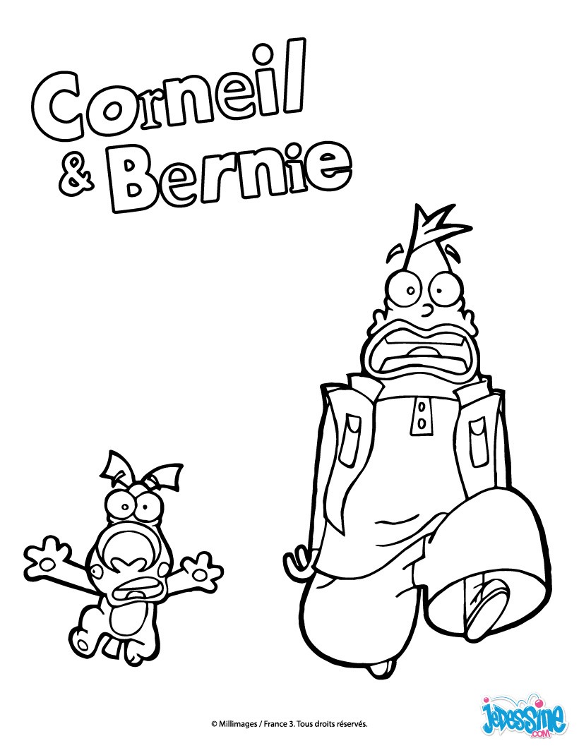 Coloriage Corneil Et Bernie