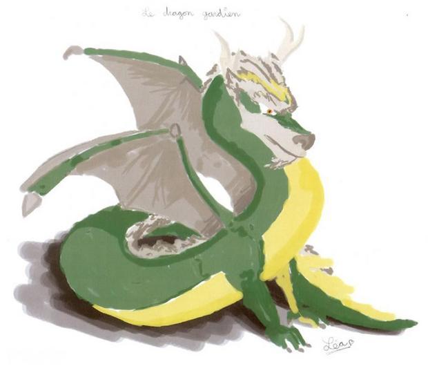 Dessin : Le dragon de Lea