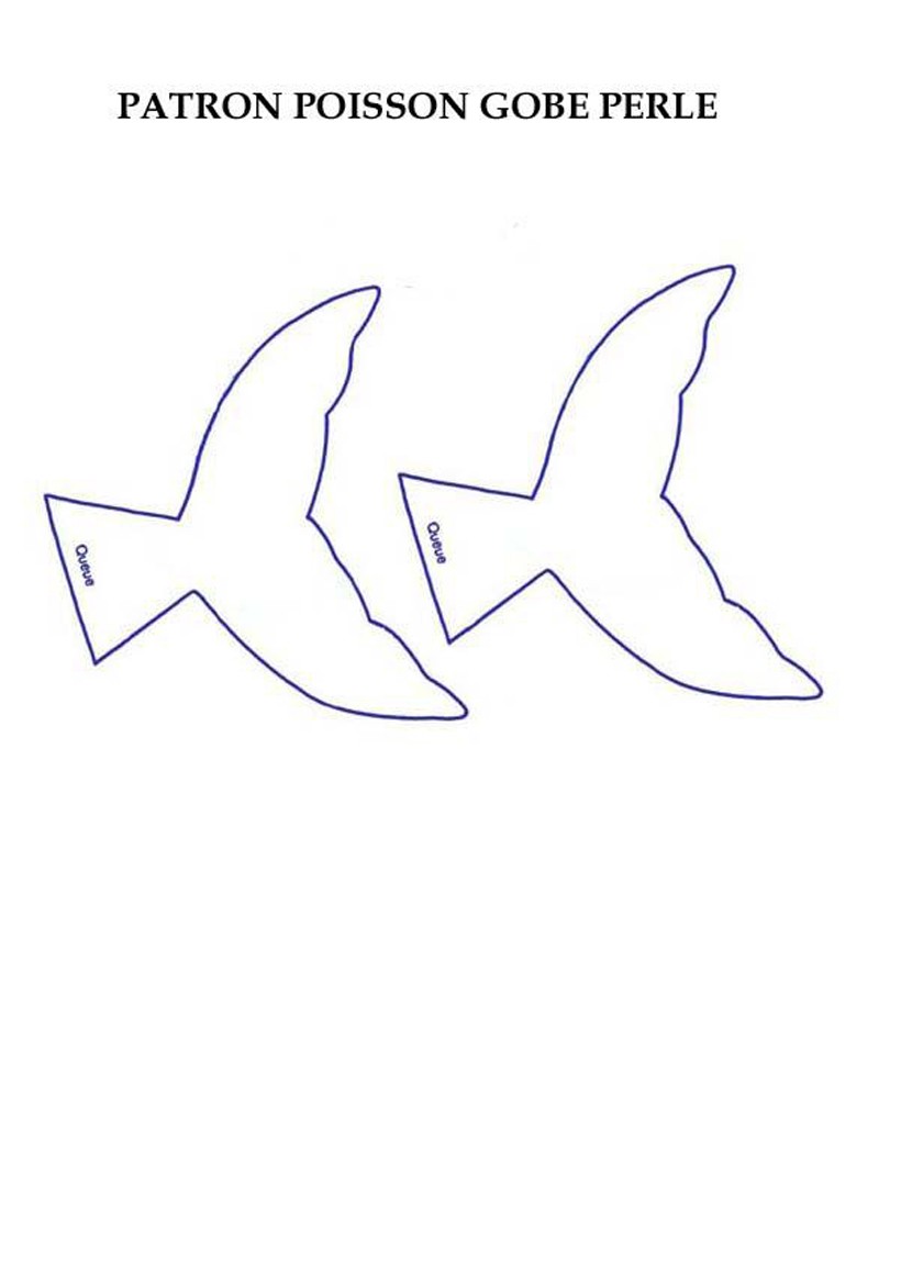 Patron poisson gobe-perle