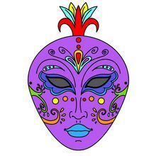 Masques à colorier et à découper