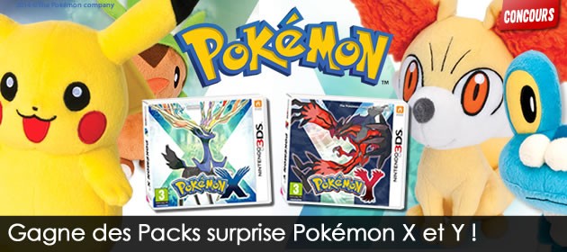 Gagne des Packs Surprise Pokémon X et Y !
