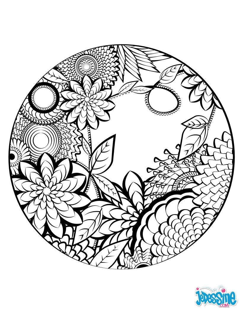 Coloriage pour adulte Mandala   colorier