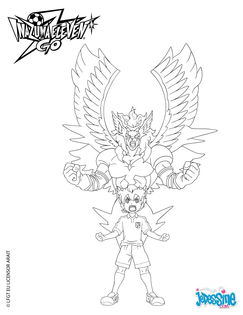 Coloriages pégase le cheval des ux fr hellokids Coloriage Inazuma Eleven Pégase le Cheval des Dieux