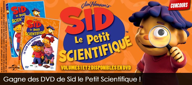 Gagne des DVD avec SID le petit scientifique !