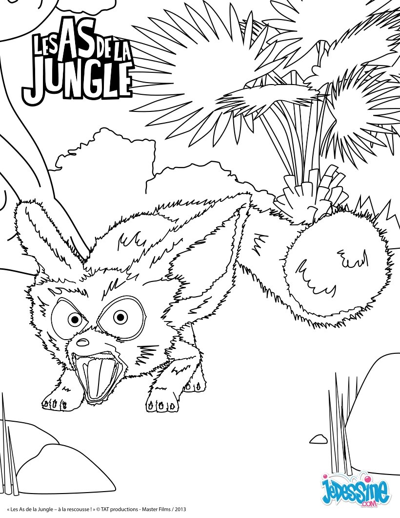 Coloriages bud le fennec fr hellokids Coloriage Bud le fennec