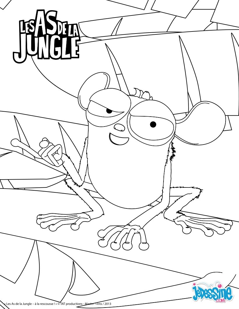 Coloriages gilbert le tarsier fr hellokids Coloriage Gilbert le tarsier