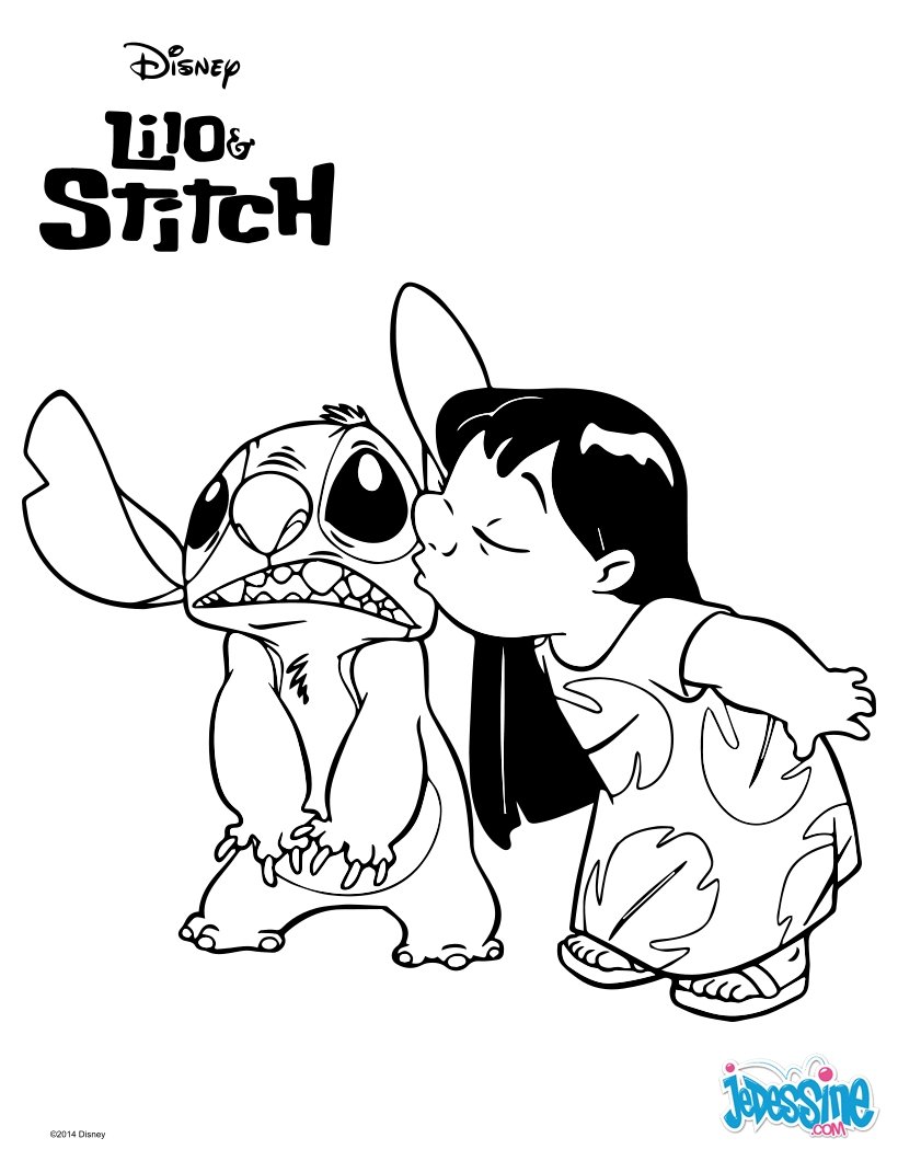 Coloriage Lilo et Stitch