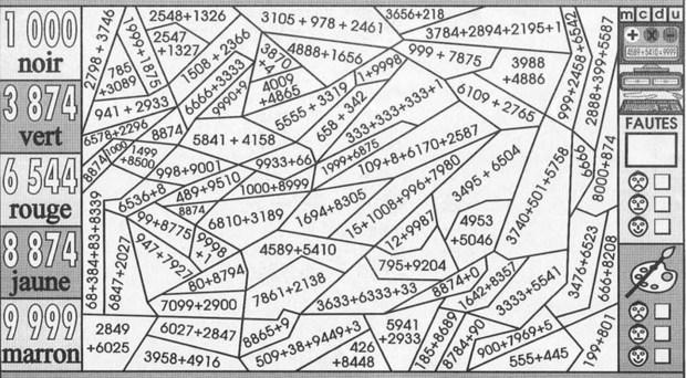 Coloriage Magique Difficile 3 Eme