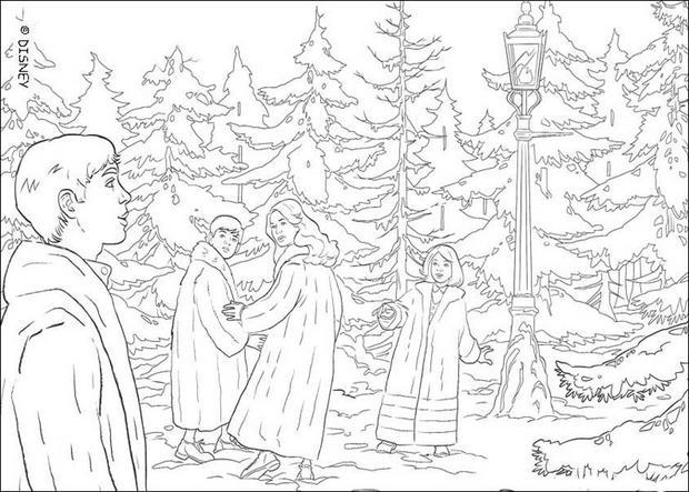 Coloriages la forêt de narnia fr hellokids la foret de narnia