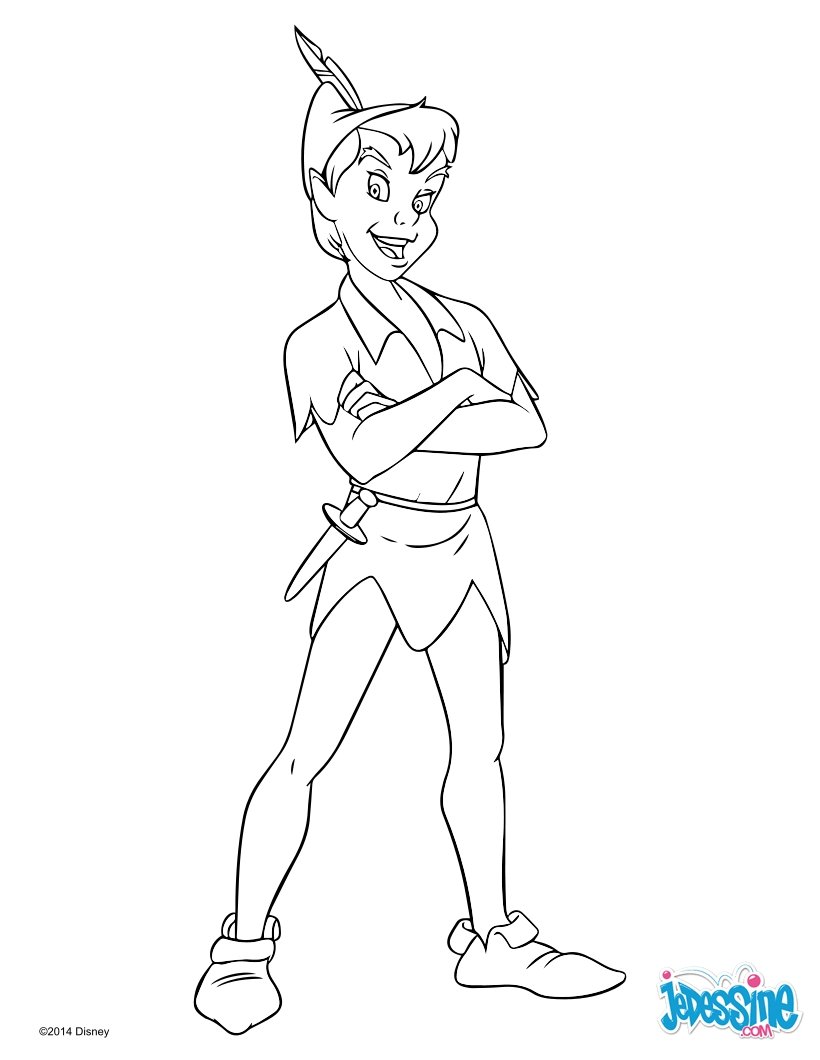 Coloriage Wendy Peter Pan