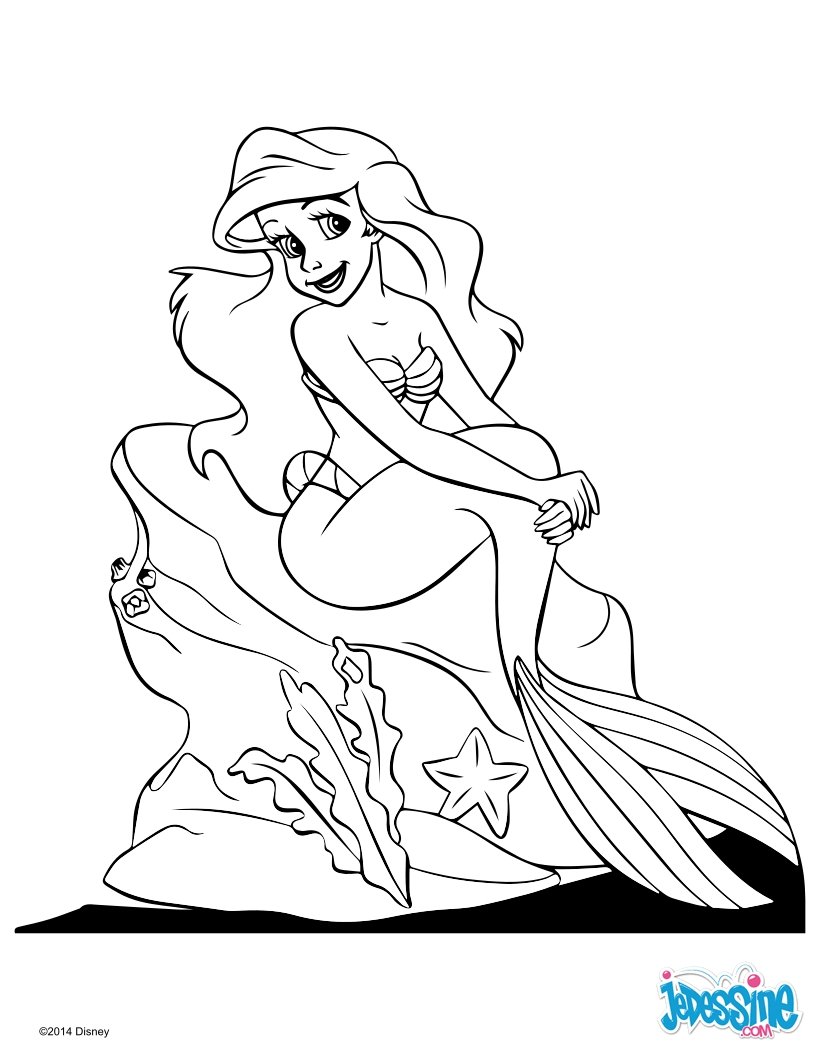 Coloriages la petite sir¨ne imprimer fr hellokids Coloriage La petite sir¨ne imprimer