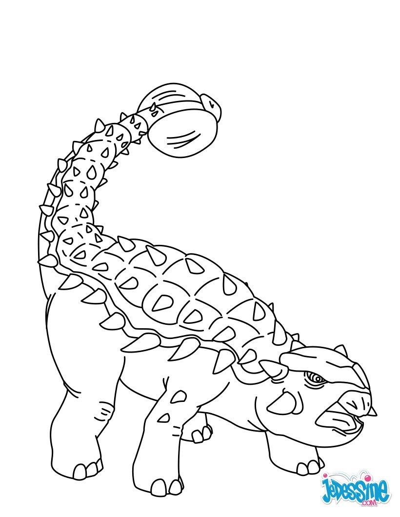 Coloriage Ankylosaure