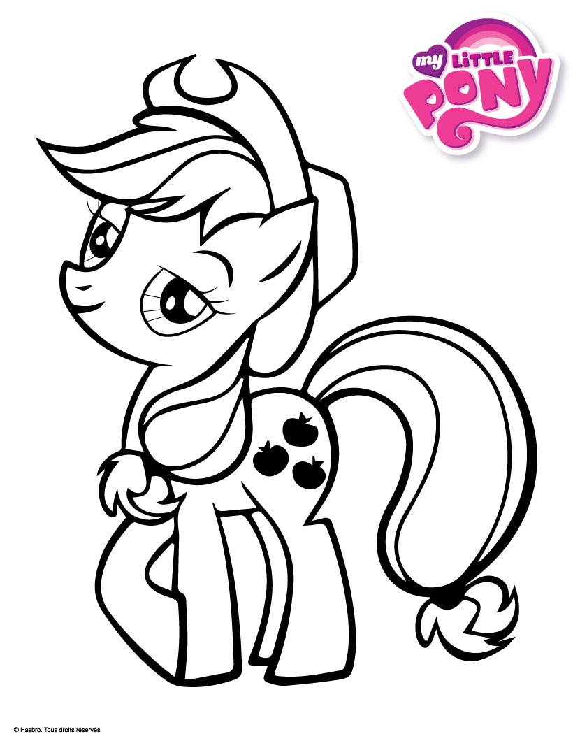 Coloriage Gratuit Little Pony