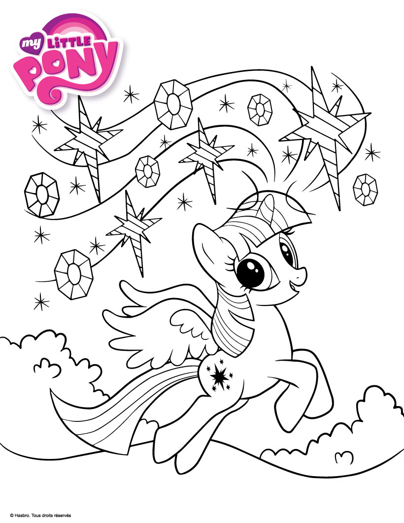 Rainbow Dash joyeux Coloriage Twilight Sparkle se prom¨ne