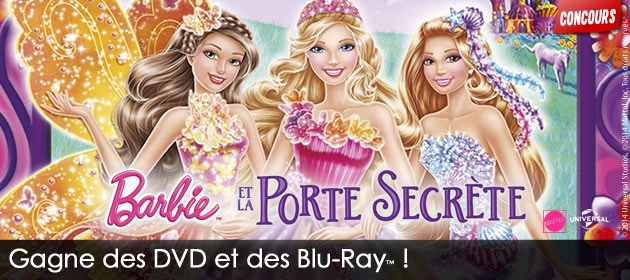 Gagne des DVD et Blu-Ray avec Barbie et la Porte Secrète !