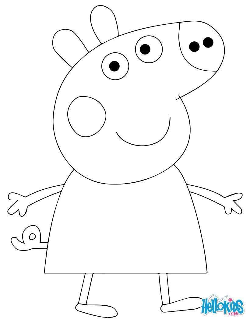 Coloriages peppa pig  fr.hellokids.com