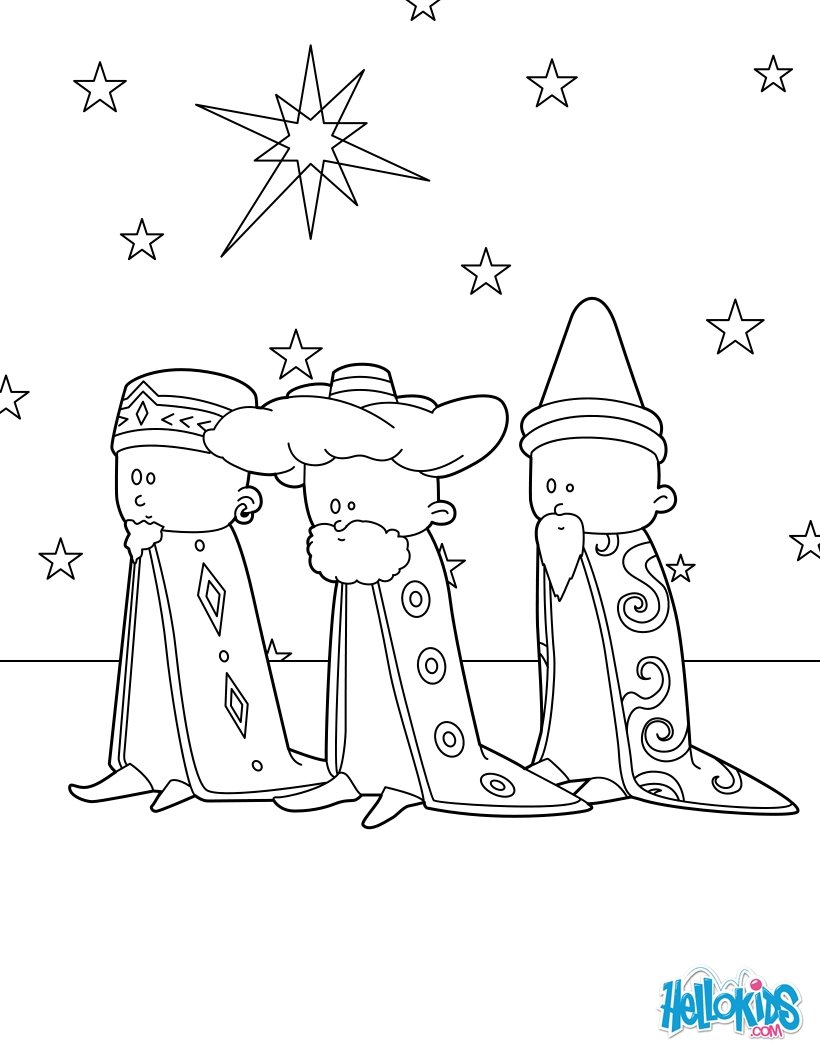 Les trois Rois mages en chemin