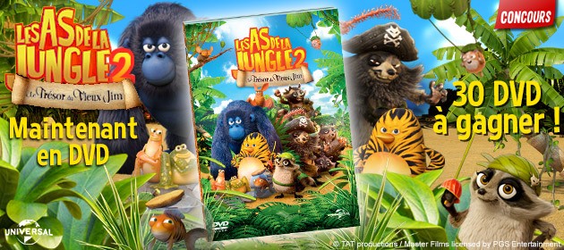 Des DVD des As de la Jungle 2 à gagner !