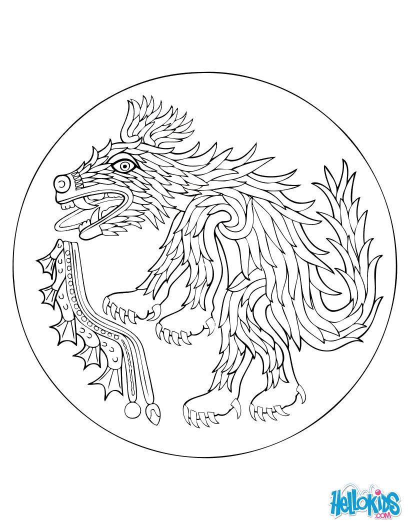 Coloriage : Esprit du coyote