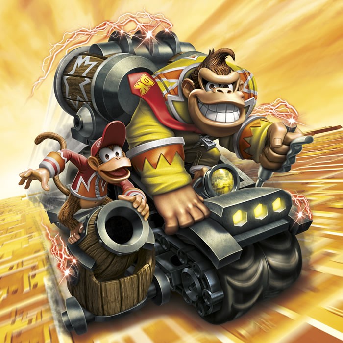 Donkey Kong et Bowser dans Skylanders SuperChargers