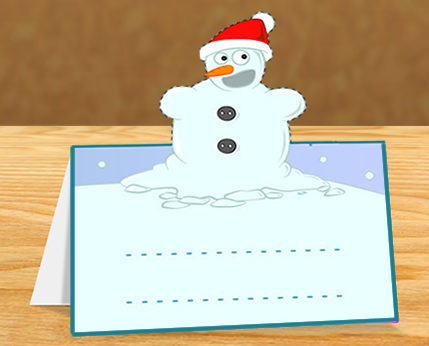 Activité : Cartes Père Noël et bonhomme de neige