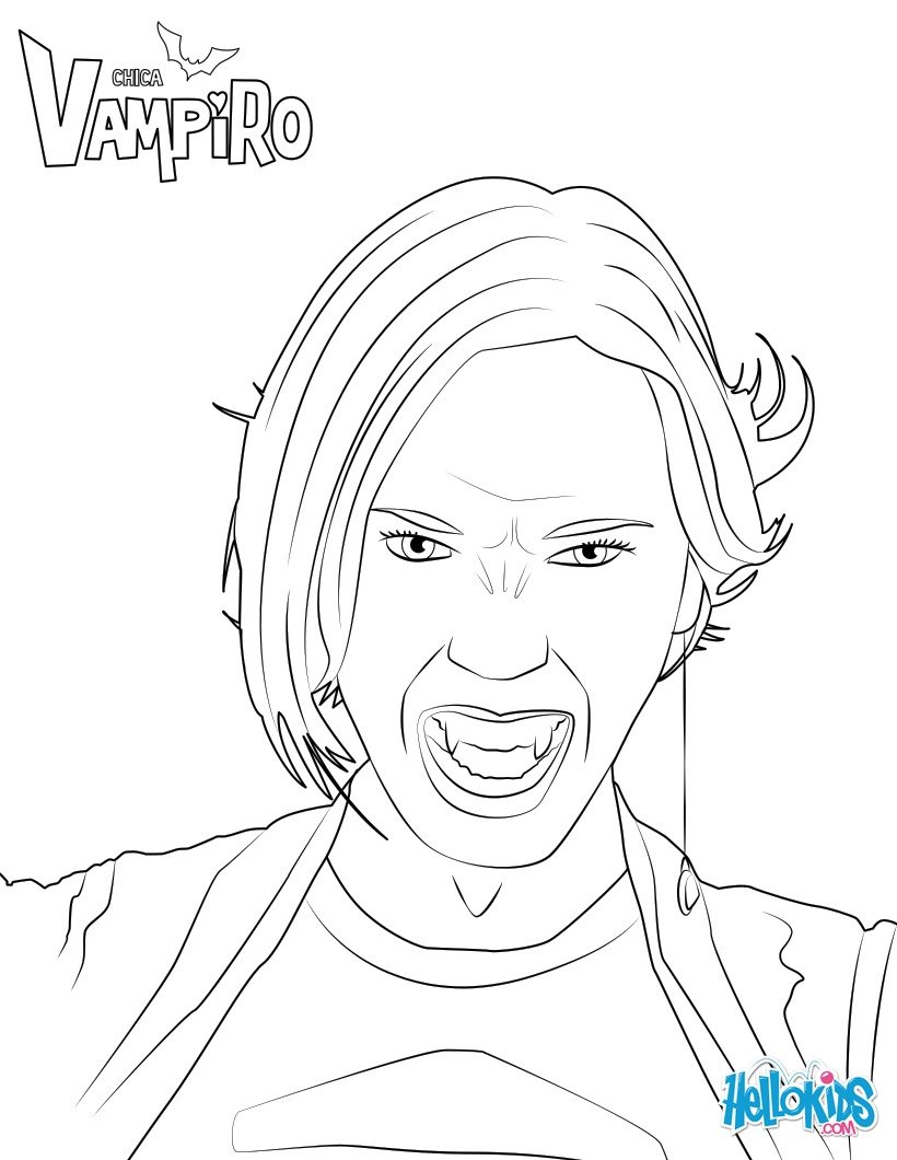 Dessin Coloriage Chica Vampiro