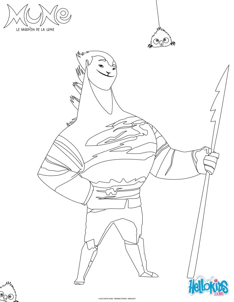 Coloriage Pierrot La Lune