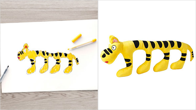Ikea transforme des dessins en peluches !