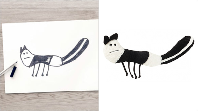 Ikea transforme des dessins en peluches !