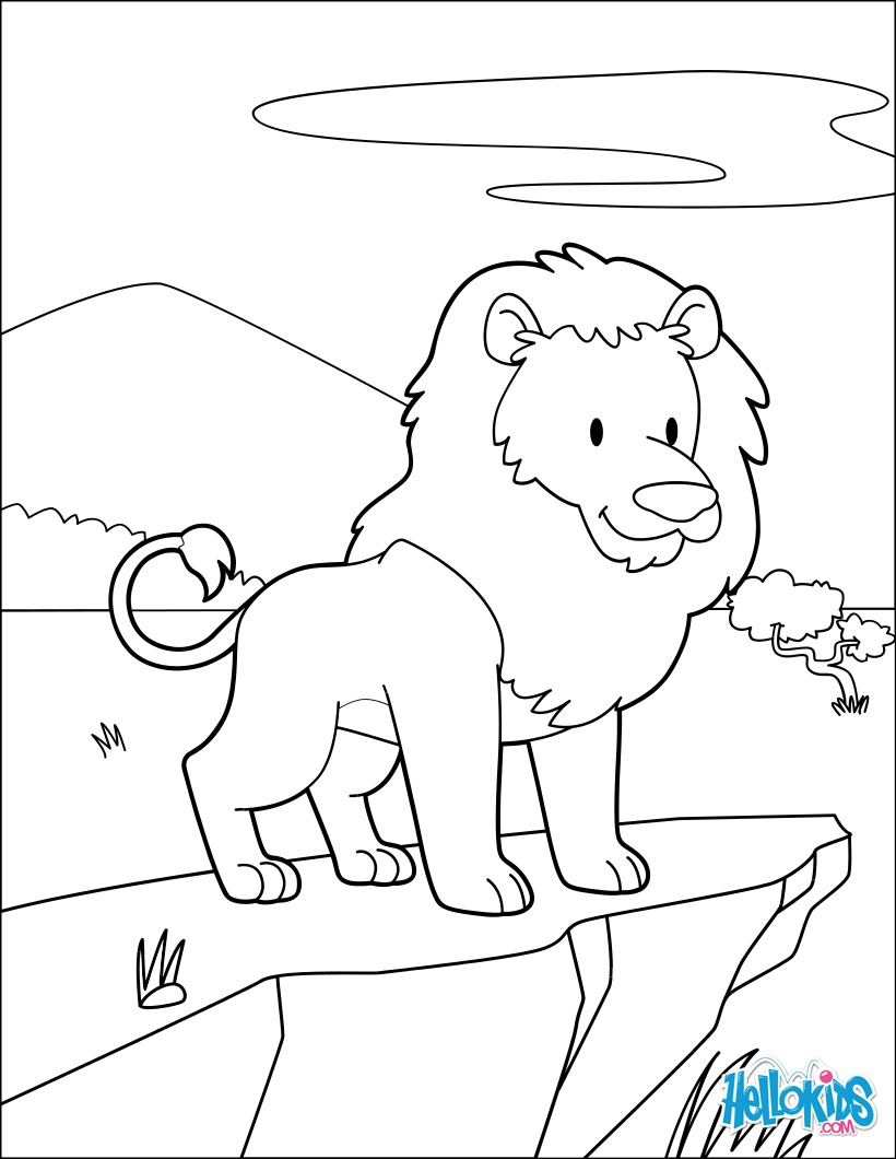 Coloriage Roi lion
