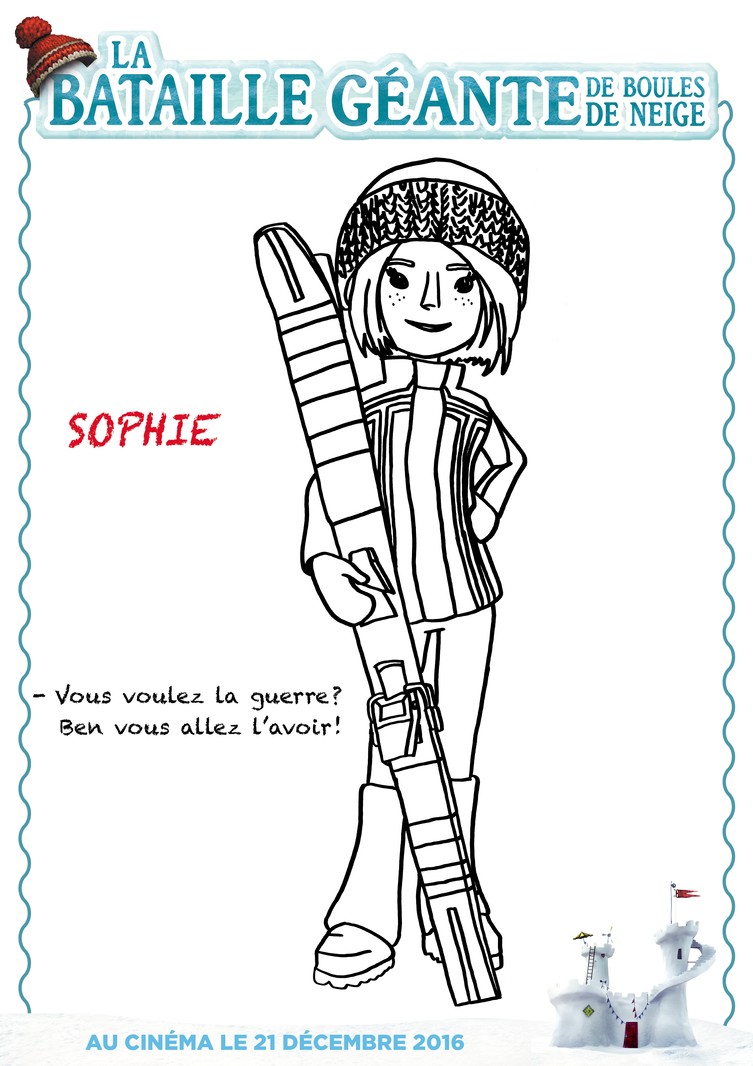 Coloriage Sophie La Bataille Géante
