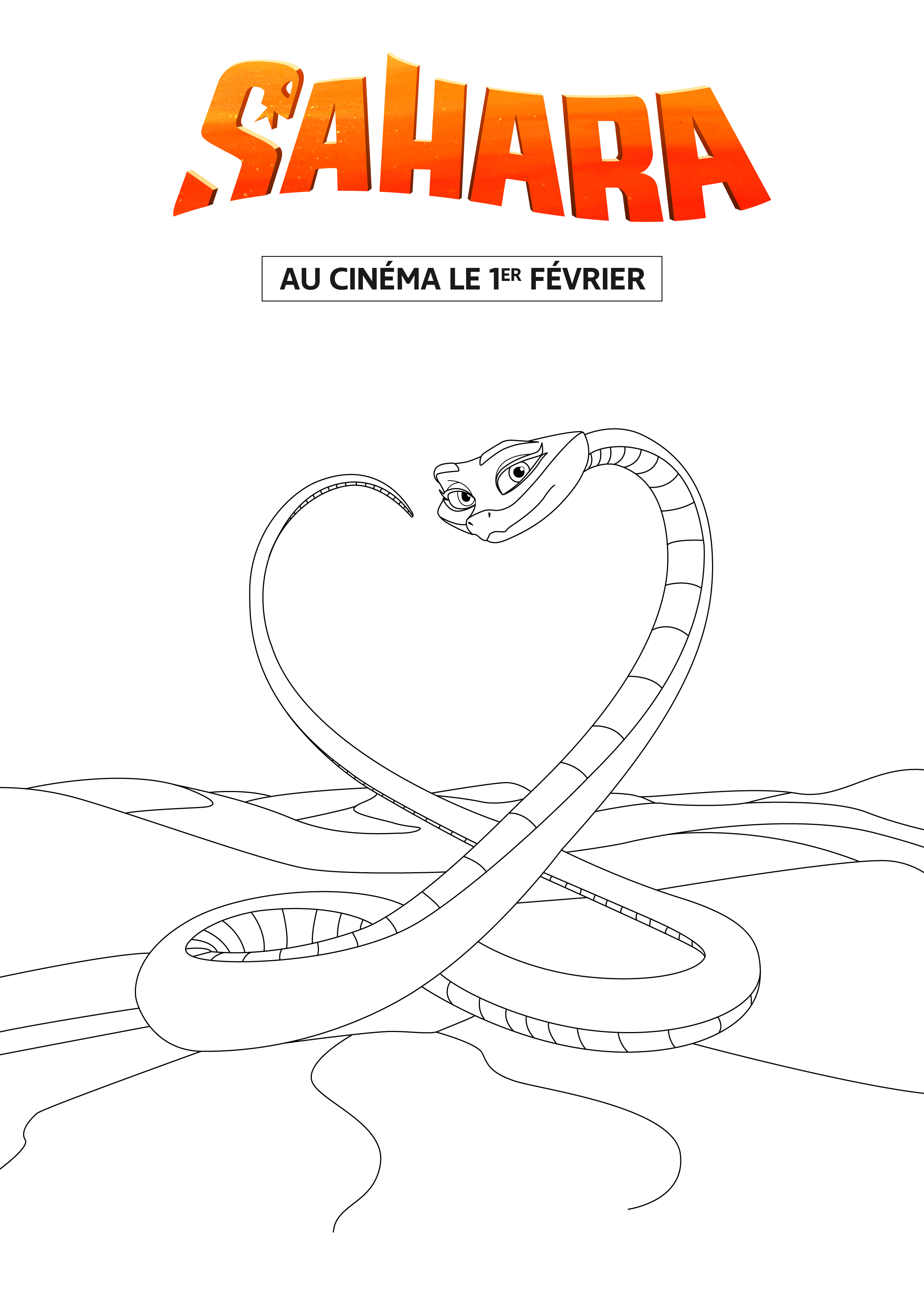 Coloriages films pour enfants fr hellokids Sahara Pitt Sahara Eva
