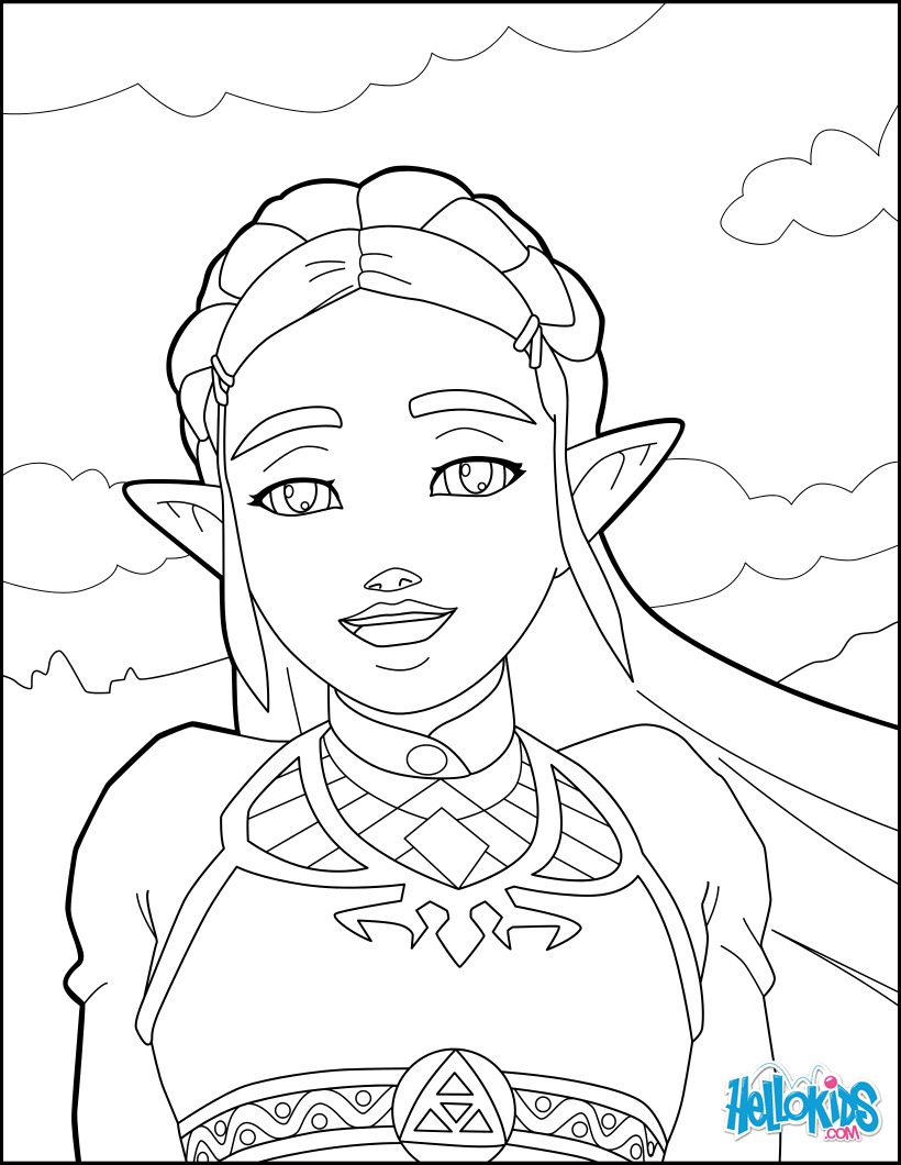 Coloriages Zelda Breath Of The Wild Fr hellokids