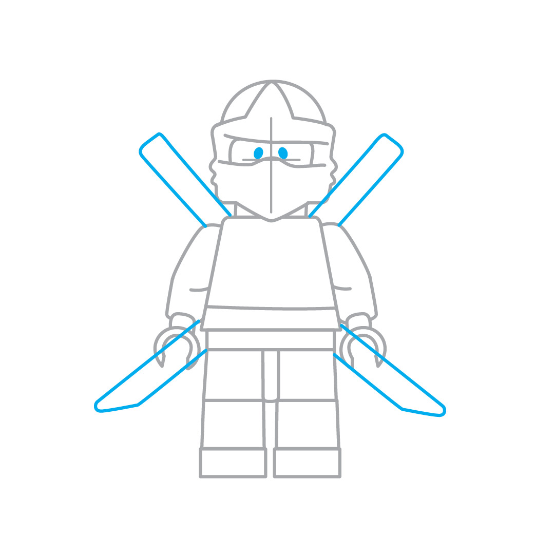Comment dessiner le lego ninja de ninjago - fr.hellokids.com