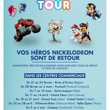 Jeu concours : Le NICKELODEON TOUR dans ton centre commercial !