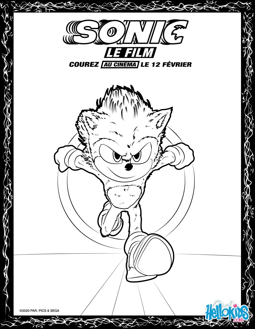 Coloriage Sonic Le Film à Imprimer Coloriages coloriage sonic 5 - fr.hellokids.com