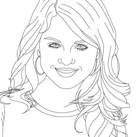 Coloriages Selena Gomez Coloriages Coloriage Imprimer Gratuit