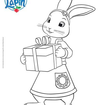 Coloriage PIERRE LAPIN  Coloriages  Coloriage à imprimer gratuit  fr