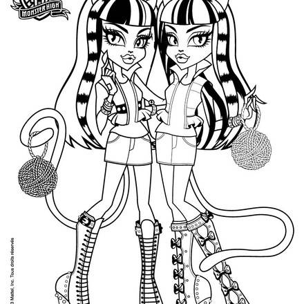 Monster High : Coloriages, Jeux en ligne gratuits, Activites Manuelles