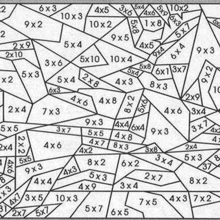 coloriage magique ce2 multiplication - coloriages magiques CE2 CM1 CM2